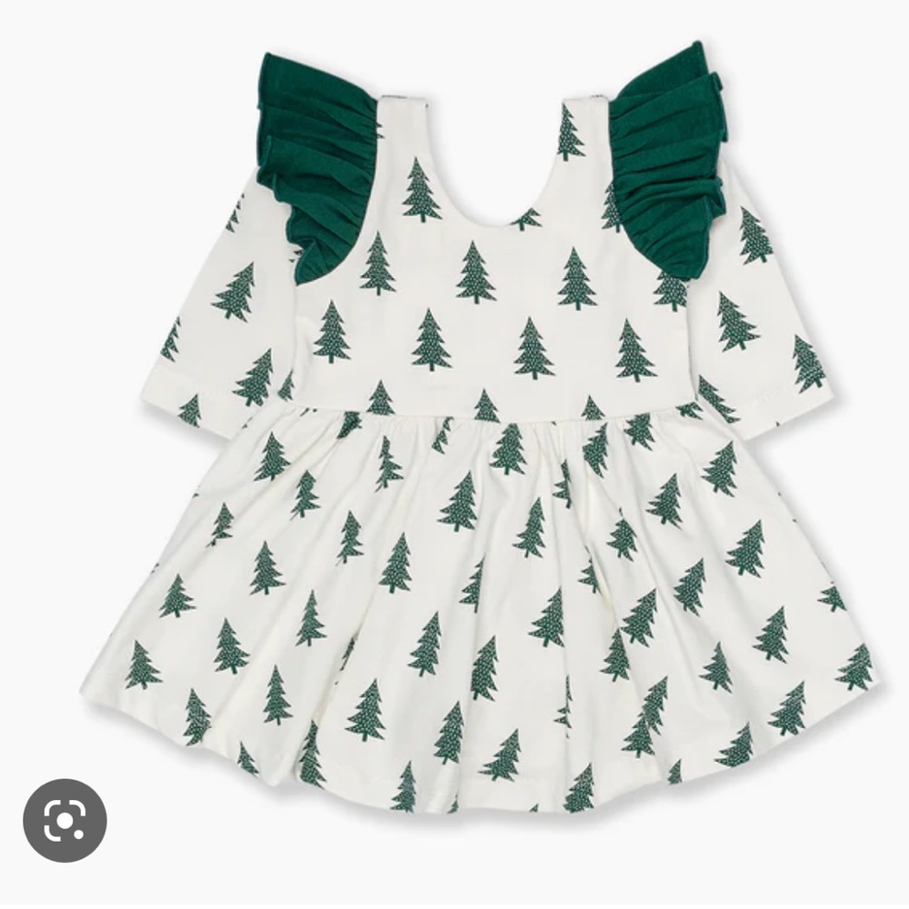 Monica + Andy Christmas tree dress